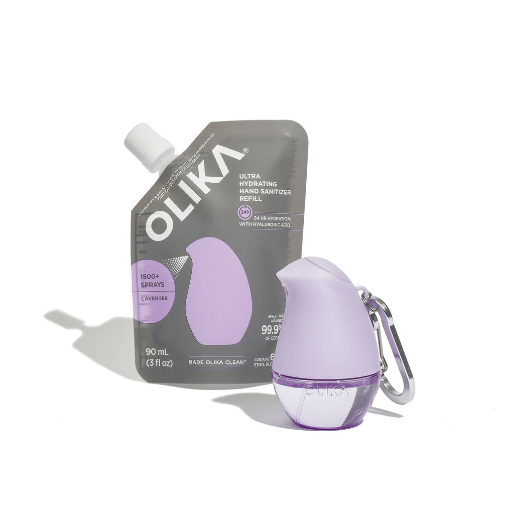 OLIKA Lavender Hydrating Hand Sanitizer Essentials Set